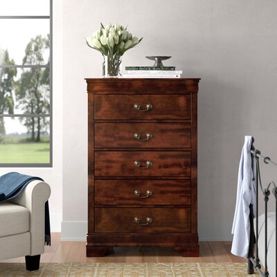 Brandenn 5 Drawer Standard Dresser/Chest by Alcott Hill
