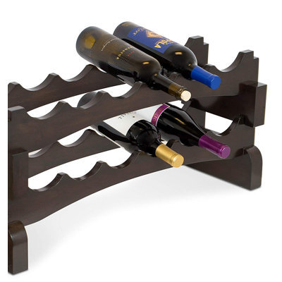 Stackable 12 Tabletop Wine Bottle Rack