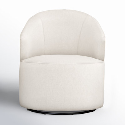 Deryn Upholstered Swivel Barrel Chair by Joss & Main