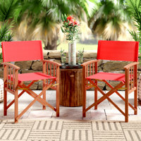 Woodacre Folding Patio Dining Armchair by Highland Dunes