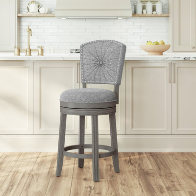 Fidelia Swivel Counter & Bar Stool by Three Posts
