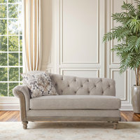 Audio Tufted Left-Arm Chaise Lounge by Kelly Clarkson Home
