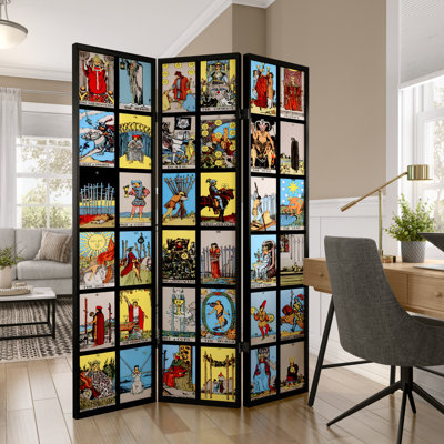 Mulfo Mystic Tarot Canvas Room Divider by Trinx