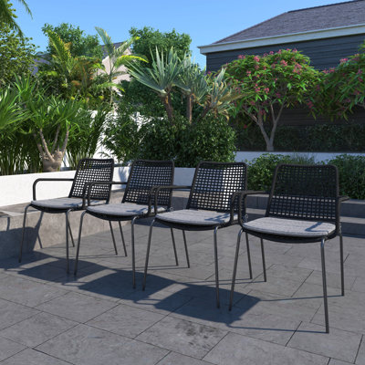 Fuller Stacking Patio Dining Armchair by Corrigan Studio