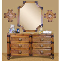 Marlene 6 Drawer Double Dresser with Mirror by Bayou Breeze