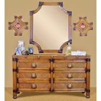 Amya 6 Drawer Double Dresser with Mirror by Bayou Breeze