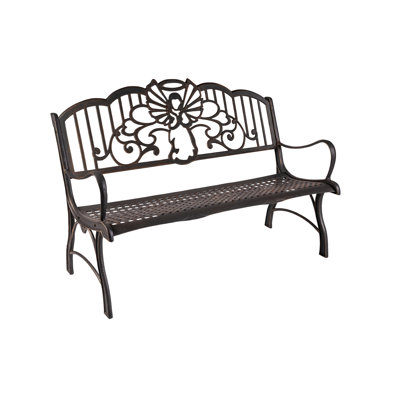 Yardley Angel Cast Iron Memorial Bench by Fleur De Lis Living