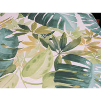 Rainey 27" Wide Rectangle Floral Standard Ottoman by Bayou Breeze