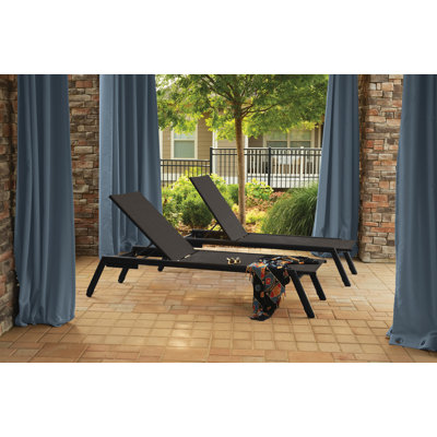 Eiland 80.5" Long Reclining Chaise Lounge Set