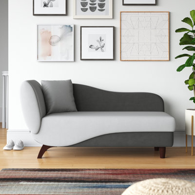 Gaven Armless Reclining Foam Chaise Lounge with Storage by Mercury Row Teen