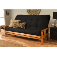 Johnte Queen 86" Futon Frame and Mattress
