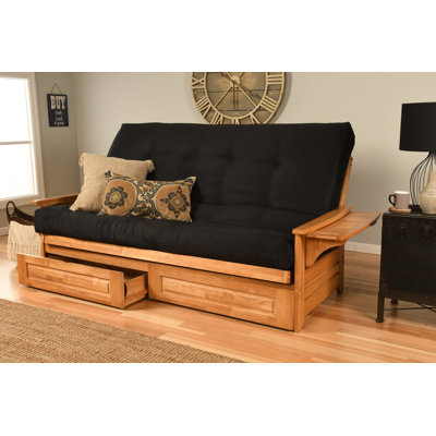 Stratford 86" Wide Futon with Storage