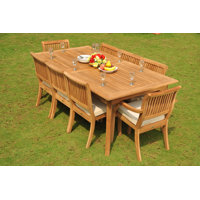 Masten 7 Piece Teak Dining Set by Rosecliff Heights