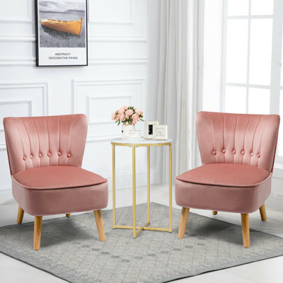 Tisdale 21" Wide Velvet Slipper Chair