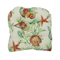 Tufted Dining Chair Indoor/Outdoor Seat Cushion by Rosecliff Heights