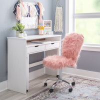 Aikens Faux Fur Task Chair by Mercer41