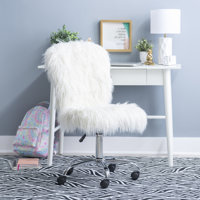 Aikens Faux Fur Task Chair by Mercer41