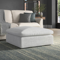 Sachel 39" Wide Rectangle Standard Ottoman by Canora Grey