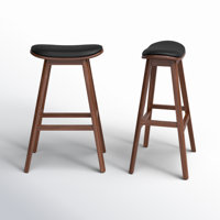 Eric 26" Backless Leather Counter Stool by AllModern