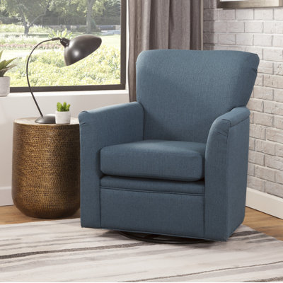 Starkweather Upholstered 360 Swivel Rocking Chair by Ebern Designs