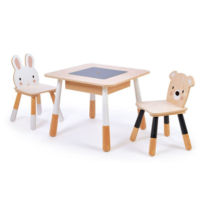 Forest 3 Piece Activity Table and Chair Set by Harriet Bee