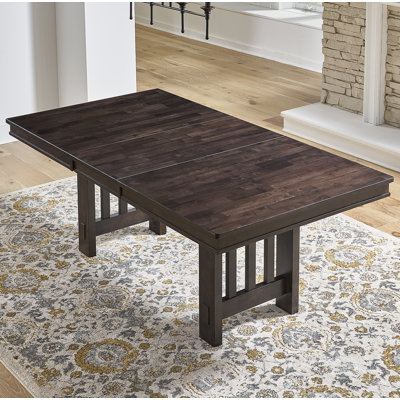 Rumbell Counter Height Butterfly Leaf Rubberwood Solid Wood Dining Table by Gracie Oaks