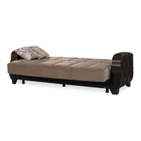 Olivo 89 in. Fabric Upholstered 3-Seater Twin 3-in-1 Sleeper Sofa Bed with Storage