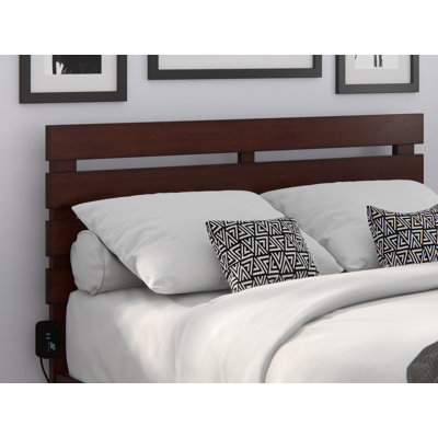 Jaqson Premium Wood Farmhouse Slat Headboard by Harriet Bee