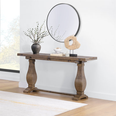 Sarcoline Solid Wood Flip-Top Sofa Console Table by The Twillery Co.