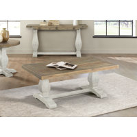 Sarcoline Solid Wood Pedestal Coffee Table by The Twillery Co.