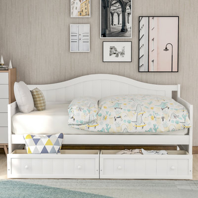 Aprilia Twin Daybed with Two Drawers by Red Barrel Studio