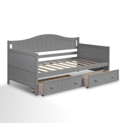 Aprilia Twin Daybed with Two Drawers by Red Barrel Studio