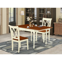 Cummington Drop Leaf Rubberwood Solid Wood Dining Set by Ophelia & Co.