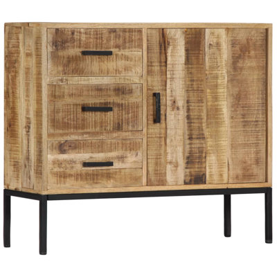 Arcadia Sideboard 34.6" x 11.8" x 28" Solid Mango Wood by Foundry Select