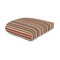 Casual Cushion Stripe SunbrellaFabric 1-Piece Indoor/Outdoor Wicker Seat Pad Cushion, 19.5"W x 19.5"L by Wildon Home