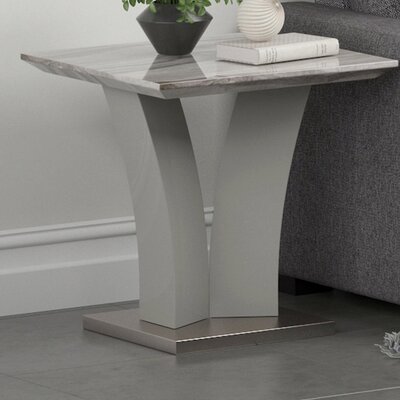 Arthell Annalia Pedestal End Table by Wade Logan