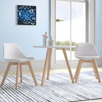 Brockman Isabelle & Max™ Kids Table & 2 Chairs Set Modern Activity Play Table W/beech Leg Cushion by Viv + Rae