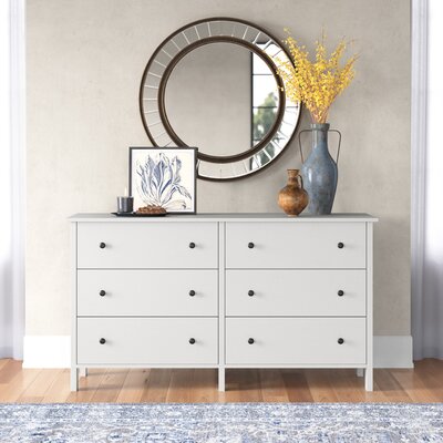 Studley 6 Drawer 52.56" W Double Dresser by Laurel Foundry Modern Farmhouse