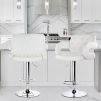 Jarette Swivel Adjustable Height Bar Stool by Latitude Run