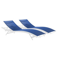 Glimpse Outdoor Patio Mesh Chaise Lounge