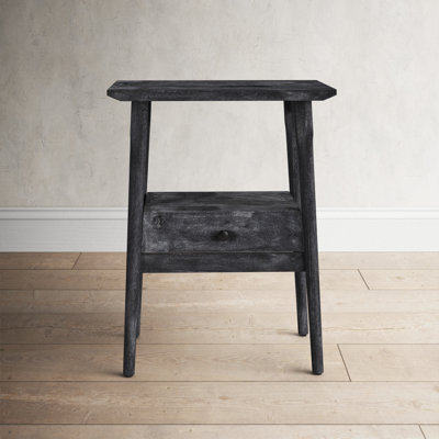 Akio 1 - Drawer Solid Wood Nightstand by Birch Lane