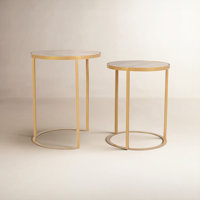 Akio Minimalist Nesting End Table Set by Birch Lane