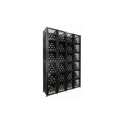 Honya 384 Bottle Floor Wine Bottle Rack in Matte Black by Rebrilliant
