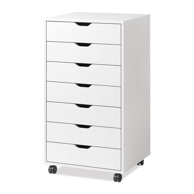 7-Drawer Multipurpose Filing Cabinet with Caster Wheels by Ebern Designs