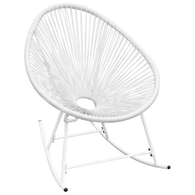 Avenly Rocking Chair All Weather Resistant Patio Rocker Chair Poly Rattan by Wade Logan