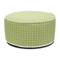 Delasandro 20" Outdoor Inflatable Round Geometric Pouf Ottoman by Winston Porter