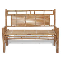 Ridgley Bamboo / Rattan Garden Bench by Bay Isle Home