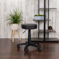 Adjustable Doctors Stool on Wheels with Ergonomic Molded Seat by Inbox Zero