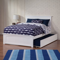 Kindig Solid Wood Platform Bed with Matching Footboard & Full Roll Out Trundle by Viv + Rae