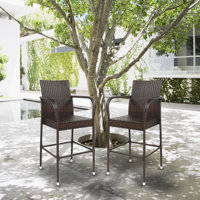 Aleijah Outdoor 27.5" Patio Bar Stool by Latitude Run